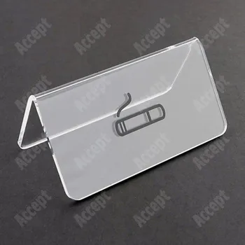 Jmenovka na stůl Akrylátový stojánek "KOUŘENÍ POVOLENO" (115x60mm) - čirý stojánek