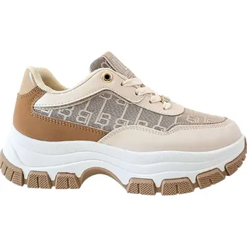 Dámské tenisky Krémové chunky tenisky Laura Biagiotti Rice Monogram Velikost: 39