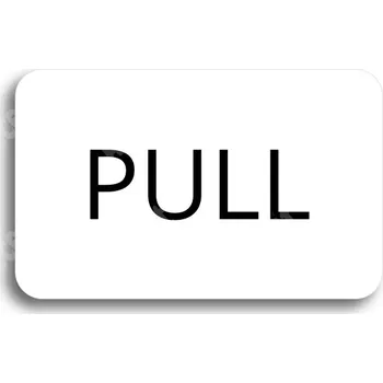 Informační tabulka Bílý piktogram "SEM - TAM - typ 24" s černým textem bez rámečku - 80 x 50 mm