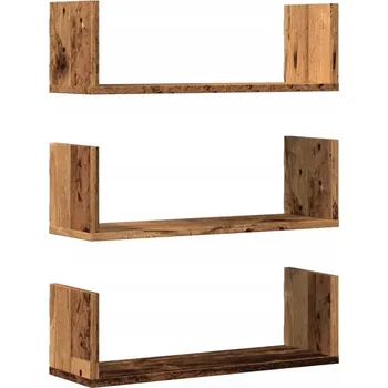 police Police dřevěná 58 x 18 cm dub