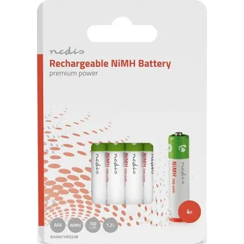 Článková baterie Dobíjecí Ni-MH baterie AAA | 1.2 V DC BANM7HR034B Nedis
