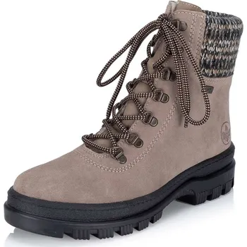 Dámské kozačky Dámská kotníková obuv RIEKER X8233-64 béžová W5 36