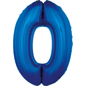 Balónek Fóliový balónek Godan číslice 0, 92 cm, modrý