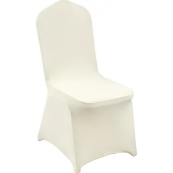 Potah na židli VEVOR Skládací potahy na židle Stretch Spandex, univerzální potah na židli, snímatelné a pratelné ochranné potahy, na svatbu, svátek, banket, večírek, oslavu, stolování (50 ks béžové)