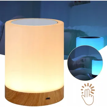Lampička BAREVNÁ LED LAMPKA NOČNÍ NABÍJENÁ PŘES USB
