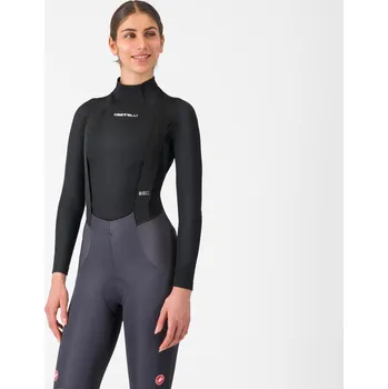 cyklistický dres Cyklistické triko - první vrstva CASTELLI FLANDERS 2 WARM W LONG SLEEVE W - black M