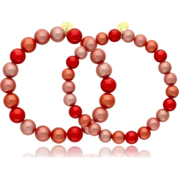 Náramek Yvon Náramky s 3D efektem Miracle Beads - červená kolekce ILLUSION