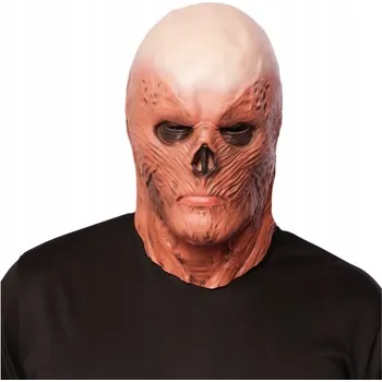 Karnevalová maska MASKA NA OBLIČEJ GHÚL STRAŠLIVÁ MONSTRUM LATEXOVÁ HALLOWEENSKÁ NA HALLOWEEN