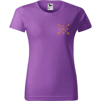 Dámské tričko DOBRÝ TRIKO Dámské tričko s potiskem Šípy Barva: Fialová, Velikost: 2XL