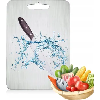 Kuchyňské prkénko OCELOVÉ PRKÉNKO NA KRÁJENÍ 34X23CM – BEZ BPA, NA MASO, ZELENINY A PEČIVO