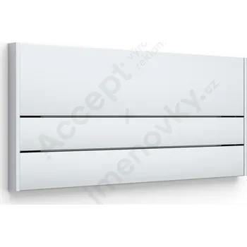 Informační tabulka Stříbrná&nbsp;dveřní tabulka&nbsp;SlimSlatz&nbsp;o velikosti&nbsp;187 x 85 mm&nbsp;s&nbsp;nezásuvným systémem