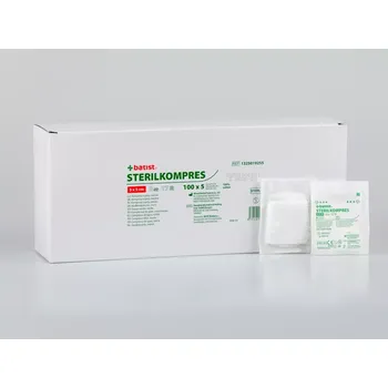 Kompres Kompresy z gázy sterilní 5x5cm 8vrst 100ks/balení