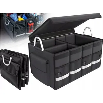 Organizér do auta Skládací organizér do kufru auta Nela-Styl černý 72 l 60 x 40 x 30 cm