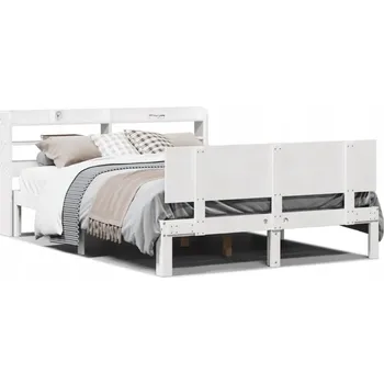 Ložnice Skládací dřevěná postel 120x200 bílá