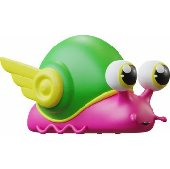 plyšák JIGGLY BUGS Šnek růžový