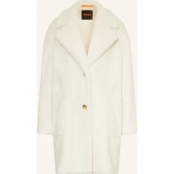 Boss Dámský Plyšový Kabát Catedy, bílá, 44