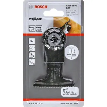 Pilový plátek BOSCH Ponorný pilový list BIM AII 65 BSPB Hard Wood Professional (2608662031)