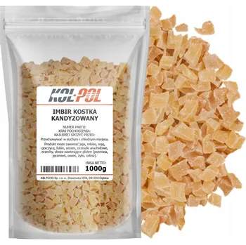 Sušená potravina Zázvor kostky Kol-pol 1000 g