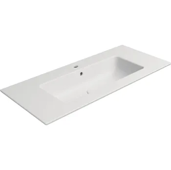 Umyvadlo PURA keramické umyvadlo Slim 102x46cm, bílá mat