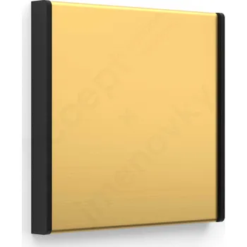 Informační tabulka Zlatá&nbsp;dveřní tabulka&nbsp;ACS&nbsp;o velikosti&nbsp;93 x 93 mm&nbsp;s&nbsp;nezásuvným systémem