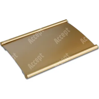 Informační tabulka Zlatá dveřní tabulka Plato 120&nbsp;o velikosti&nbsp;187 x 120 mm