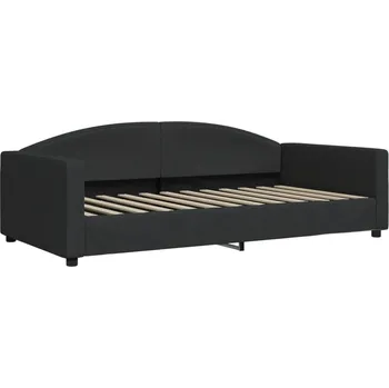 Postel Čalouněná jednolůžková postel 100x200 černá