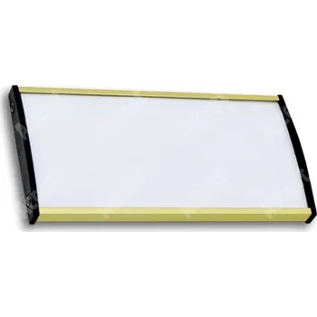 Informační tabulka Zlatá dveřní tabulka Plato Plus 075&nbsp;o velikosti&nbsp;148 x 75 mm