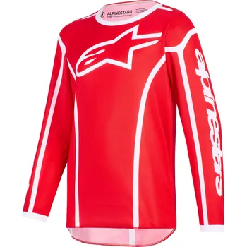 Moto dres Dětský motokrosový dres Alpinestars Fluid Apex červeno-bílý