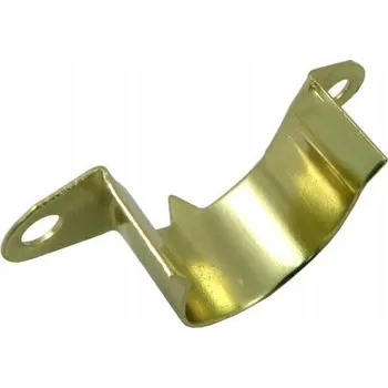 Nábytkové kování Držák šatní tyče, mosazný, 20 mm