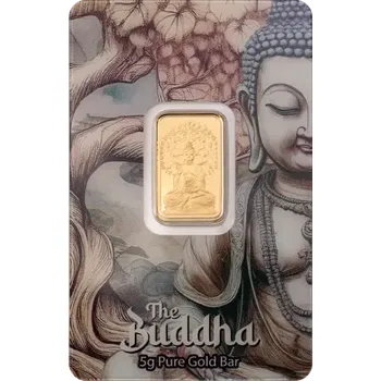 5g investiční zlatý slitek PAMP | Šťastný Budha