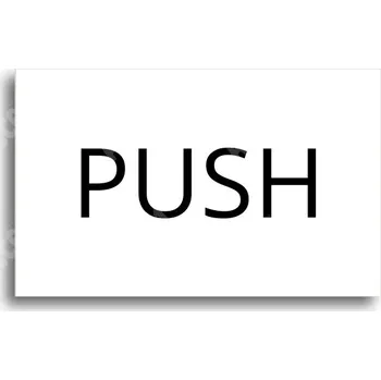 Informační tabulka Bílý piktogram "SEM - TAM - typ 31" s černým textem bez rámečku - 80 x 50 mm