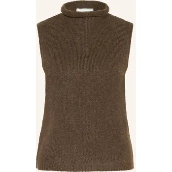 Dámská vesta Neo Noir Dámská Pletená Vesta Odelia, hnědá, 42