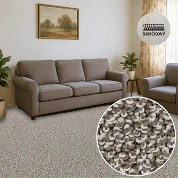 Koberec Metrážový koberec Breno SYMBIO 49 Označení šíře role: 4 m