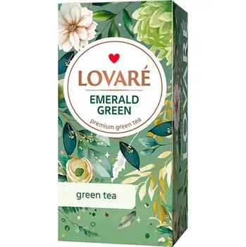 Čaj Lovaré Emerald Green 24 sáčků, zelený čaj