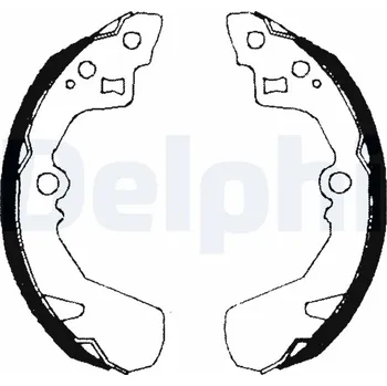 Brzdová čelist Sada brzdových čelistí DELPHI LS1685