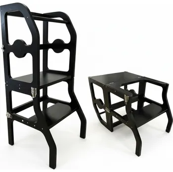 učicí věž Derrson Učící věž Smart černá 92 cm W5287