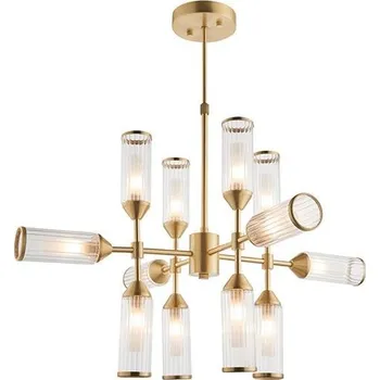 Endon 92214 - Lustr na tyči TOUR 12xG9/3W/230V mosaz