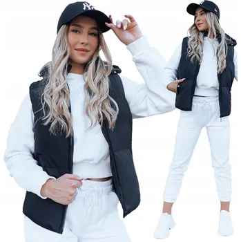 Dámská vesta Dámská prošívaná vesta S KAPUCÍ vel velikost L