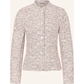 Dámský blejzr More & More Dámská Tvídová Bunda, bílá / růžová / černá, 34
