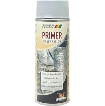 Barva ve spreji MOTIP Akrylový Základní Nátěr sprej 400ml světle šedý