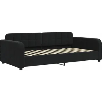 Postel Čalouněná jednolůžková postel 100x200 černá