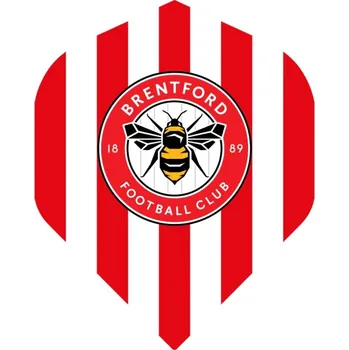 Příslušenství pro šipky Letky Football Brentford FC The Bees No2 Std F1 Stripes