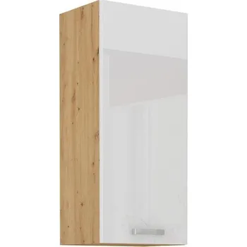 Kuchyňská skříňka 40 G-90 1F Horní skříňka ARTISAN bílý lesk/dub artisan