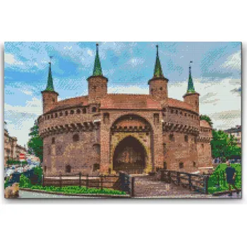 Diamantové malování Diamantové malování - Barbican - Polsko Velikost: 40x60cm, Rámování: Pouze srolované plátno, Diamanty: Kulaté