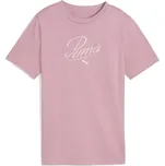 Dětské triko PUMA ESS SCRIPT TEE G 68580565 POISED PINK 128
