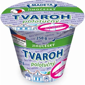 Madeta Jihočeský tvaroh polotučný bez laktózy