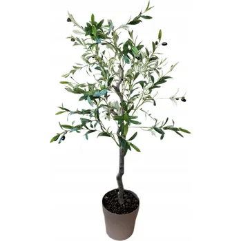 umělá květina Umělý olivovník velký, umělá rostlina s květem v květináči, 120 cm K4
