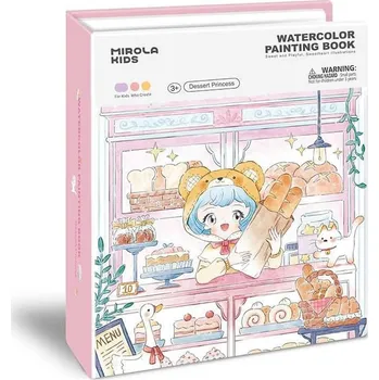 omalovánky Jarmelo Kreativní kniha Malování vodovými barvami Dessert Princess