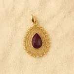 Lillian Vassago Exkluzivní zlatý přívěsek s rubínem LLV22-GP301ST