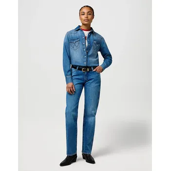 Dámské džíny Džíny WRANGLER LOW RISE COWBOY JEAN LASSO LAGOON 112371112 Velikost: 27/32